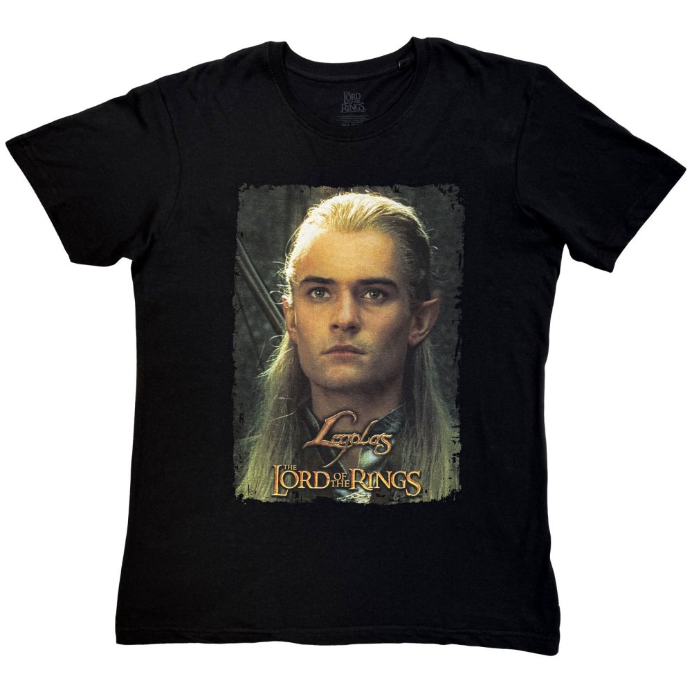Lord Of The Rings - Legolas Sun Gleam Homage Mens Tshirt - Black